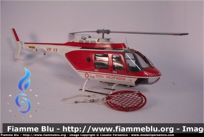 Agusta Bell AB206
Vigili del Fuoco
Elicottero - Anno 1977
Modello in scala 1:14
Parole chiave: Agusta-Bell AB206