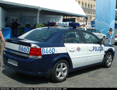 Opel Vectra III serie
Rzeczpospolita Polska - Polonia
Policja - Polizia di Stato 
Parole chiave: Opel Vectra_IIIserie Festa_della_Polizia_2007