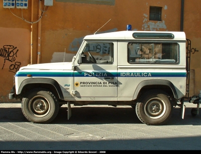 Land Rover Defender 90
Polizia Idraulica Provincia di Pisa
Parole chiave: Land_Rover Defender_90Giornate_della_Protezione_Civile_Pisa_2008