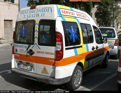 Fiat Doblò II serie
Misericordia di Lajatico
Parole chiave: Fiat Doblò_IIserie 118_Pisa Automedica Misericordia_Lajatico