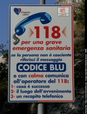 Codice Blu
Cartello 118 a San Marino
Parole chiave: 118_SanMarino