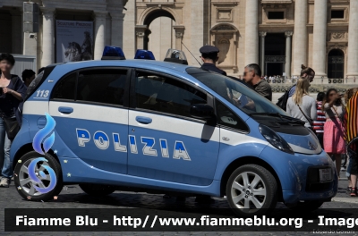Citroen C-Zero 
Polizia di Stato
Ispettorato di Pubblica Sicurezza presso il Vaticano
POLIZIA H6283 
Parole chiave: Citroen C-Zero POLIZIAH6283