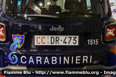 Jeep Renegade
Carabinieri
Comando Carabinieri Unità per la tutela Forestale, Ambientale e Agroalimentare
CC DR 473
Parole chiave: Jeep Renegade CCDR473 MotorShow2017