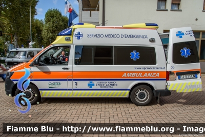 Volkswagen Transporter T6
Pubblica Assistenza Croce Azzurra Traversetolo (PR)
Codice Automezzo: 4
Allestita Ambitalia
Parole chiave: Volkswagen Transporter_T6 Ambulanza