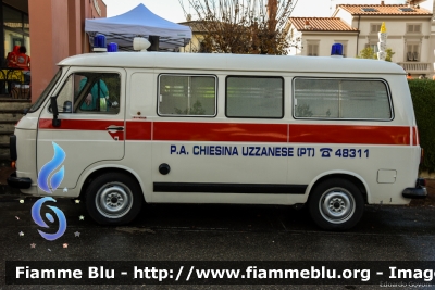 Fiat 238E
Pubblica Assistenza Chiesina Uzzanese (PT)
Allestita MAF
*Veicolo storico*
Parole chiave: Fiat 238E Ambulanza
