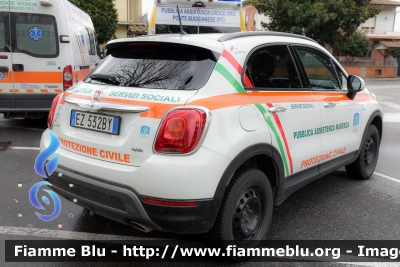 Fiat 500X 4x4
Pubblica Assistenza Maresca (PT)
Servizi Sociali - Protezione Civile
Allestita Cevi - Carrozzeria Europea
Parole chiave: Fiat 500X_4x4