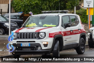 Jeep Renegade
Polizia Provinciale Lucca
Codice Automezzo: 04
POLIZIA LOCALE YA 331 AG
Parole chiave: Jeep Renegade POLIZIALOCALEYA331AG