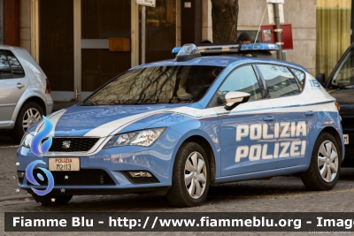 Seat Leon III serie
Polizia di Stato
Squadra Volante
Questura di Bolzano
Allestimento NCT Nuova Carrozzeria Torinese
Decorazione Grafica Artlantis
POLIZIA M2113
Parole chiave: Seat Leon_IIIserie POLIZIAM2113