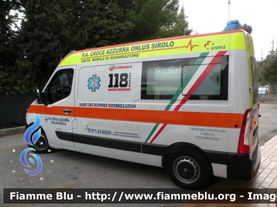 Renault Master IV serie
PA Croce Azzurra Sirolo (AN)
Allestita MAF
Ambulanza Pediatrica
"Conero 1"
Parole chiave: Renault Master_IVserie Ambulanza MAF