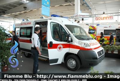 Fiat Ducato X250
Croce Rossa Italiana
ambulanza allestita Mobitecno
In esposizione al Reas 2006
Parole chiave: fiat ducato_x250 ambulanza CRI mobitecno