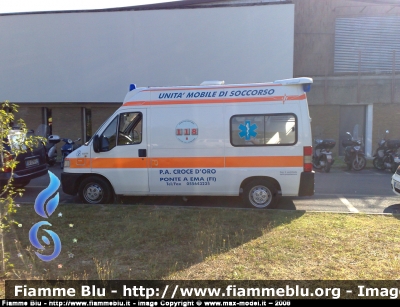 Fiat Ducato II serie
Pubblica Assistenza Croce D'Oro di Ponte a Ema (FI)
ambulanza allestita Orion
Parole chiave: fiat ducato_IIserie ambulanza orion croce_doro PA