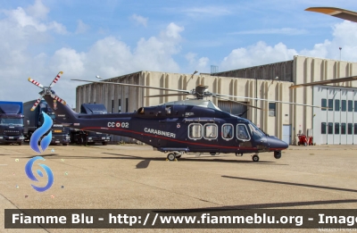 Agusta Westland AW139
Carabinieri
Raggruppamento Aeromobili
Centro Elicotteri di Pratica di Mare (RM)
Fiamma 02
Parole chiave: Agusta_Westland AW139 CC02