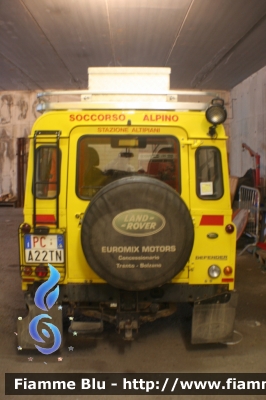 Land Rover Defender 90
Corpo Nazionale del Soccorso Alpino e Speleologico
Provincia Autonoma di Trento
Stazione Altipiani
PC A22 TN
Parole chiave: Land_Rover Defender_90 PCA22TN