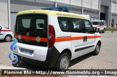Fiat Doblò III serie
Ares 118 Lazio
Azienda Regionale Emergenza Sanitaria
Trasporto Materiale Sanitario Urgente
Parole chiave: Fiat Doblò_IIIserie