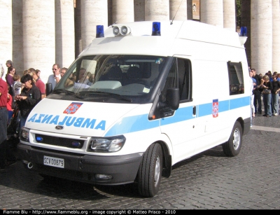 Ford Transit VI serie
Status Civitatis Vaticanae  - Città del Vaticano
Servizio Sanitario 
SCV 00879
Parole chiave: ford transit_VIserie scv00879