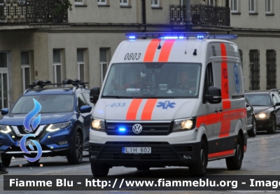 Volkswagen Crafter II serie
Lietuvos Respublika - Repubblica di Lituania
Greitoji Medicinos Pagalba - Servizio Ambulanze Pubblico
Parole chiave: Ambulanza Ambulance