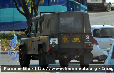 Land Rover Defender 110
Repubblika ta' Malta - Malta
 Armed Forces of Malta
Bomb Disposal - Artificeri
