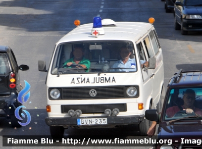 Volkswagen Transporter T3
Repubblika ta' Malta - Malta
 Ambulanza con targa governativa
