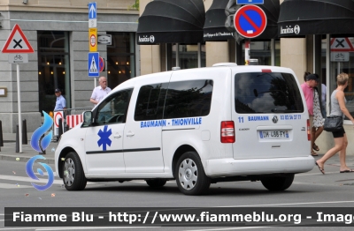 Volkswagen Caddy III serie restyle
France - Francia
Ambulances Bauman Thionville 
Parole chiave: Volkswagen Caddy_IIIserie_restyle