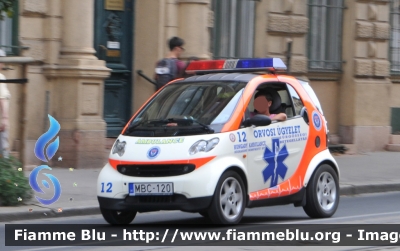 Smart ForTwo II serie
Magyarország - Ungheria
 Hungary Ambulance Sürgősségi Betegszállítás 
Parole chiave: Smart Fortwo_IIserie Automedica