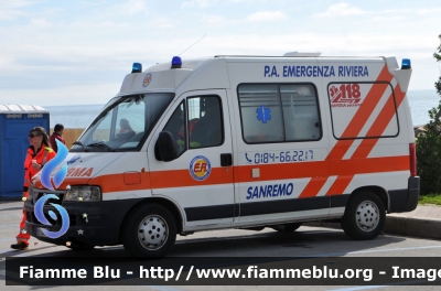 Fiat Ducato III serie
Pubblica Assistenza Emergenza Riviera Sanremo IM
Parole chiave: Liguria (IM) Ambulanza Fiat Ducato_IIIserie