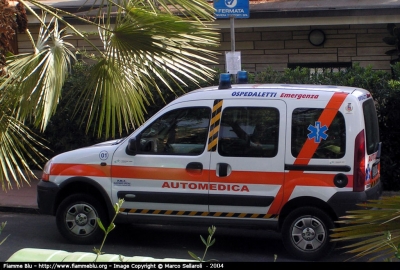 Renault Kangoo 4x4 I serie
Volontari del Soccorso Ospedaletti Emergenza IM
Parole chiave: Renault Kangoo_4x4_Iserie Automedica
