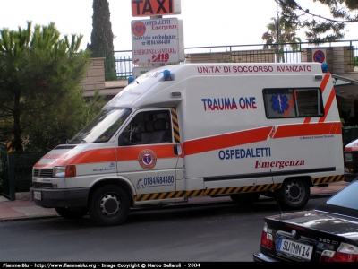 Volkswagen Transporter T4
Volontari del Soccorso Ospedaletti Emergenza IM
Parole chiave: Volkswagen Transporter_T4 Ambulanza
