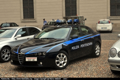 Alfa Romeo 159 
Polizia Penitenziaria 
POLIZIA PENITENZIARIA 522 AE
Parole chiave: Lombardia MI Autovetture POLIZIAPENITENZIARIA522AE Alfa_Romeo 159
