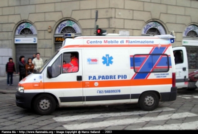 Fiat Ducato III serie
Pubblica Assistenza Padre Pio MI
Parole chiave: Lombardia MI Ambulanza