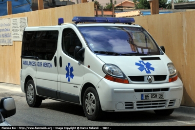 Renault Trafic II serie
Francia - France
Ambulance Azur Menton
Parole chiave: Ambulanza Renault Trafic_IIserie Francia