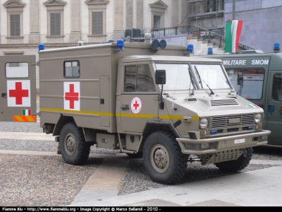 Iveco VM 90
Croce Rossa Italiana 
Corpo Militare
CRI 12974
Parole chiave: Lombardia (MI) Ambulanza