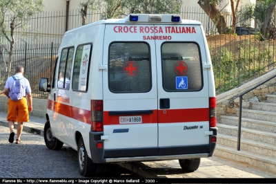 Fiat Ducato II serie
Croce Rossa Italiana 
Comitato Locale Sanremo IM

Parole chiave: CRI Comitato Loc. Sanremo (IM) Liguria Servizi_Sociali Fiat_Ducato_IIserie