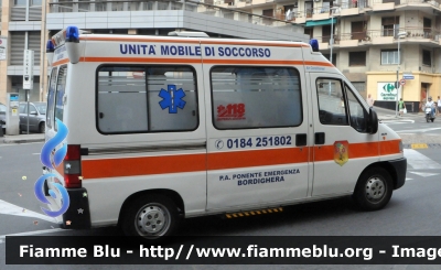 Fiat Ducato II serie
PA Ponente Emergenza Bordighera IM
 M 551
Parole chiave: Liguria (IM) Ambulanza Fiat Ducato_IIserie