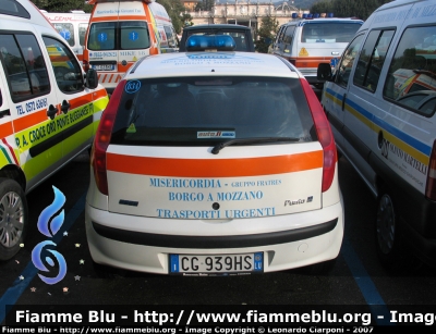 Fiat Punto II serie
Misericordia Borgo a Mozzano LU
Automedica per trasporto urgenti di sangue ed organi
Parole chiave: Fiat Punto_IIserie 118_Lucca Servizi_Sociali