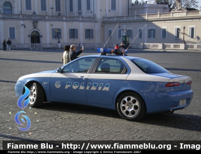 Alfa Romeo 156 II serie
Polizia di Stato 
Autovettura assegnata al Servizio Scorte del Quirinale
Parole chiave: Alfa_Romeo 156_IIserie Polstrada PoliziaB0130
