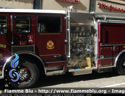 American LaFrance
San Francisco Fire Department
SFFD 
Mezzo entrato in servizio nel 2006 in occasione del centenario del Corpo(notare le insegne sugli sportelli)
Parole chiave: American LaFrance