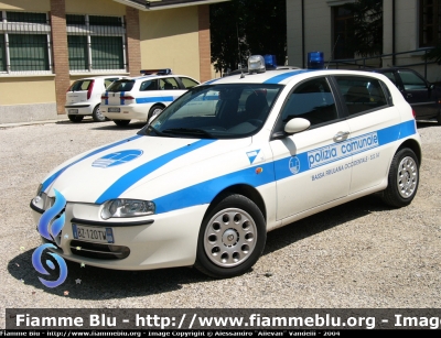 Alfa Romeo 147 I serie
PM Bassa Friulana Occidentale S.S.14. Livrea Polizia Comunale.
Parole chiave: Alfa_Romeo 147_Iserie Polizia_Municipale Bassa_Friulana_Occidentale