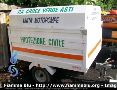Carrello
Carrello
P.A. Croce Verde Asti sez. Protezione Civile
Unità Motopompe
Parole chiave: carrello