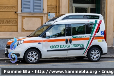 Fiat Doblò IV serie
Pubblica Assistenza Croce Bianca Genovese
Trasporto disabili Allestimento Orion
Parole chiave: Fiat Doblò_IVserie
