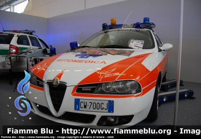 Alfa Romeo 156 Sportwagon II serie
Croce Verde Romana
Autovettura Ex Polizia Stradale
Parole chiave: Alfa-Romeo 156_Sportwagon_IIserie 118_Roma Automedica CV_Romana Reas_2009