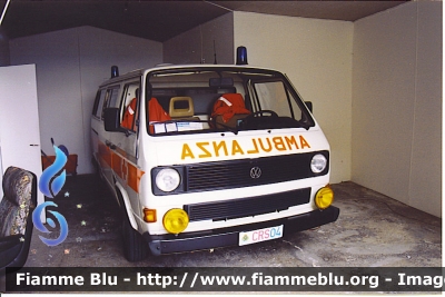Volkswagen Transporter T3
Repubblica di San Marino
Croce Rossa Sammarinese
Ambulanza
RSM CRS04
Parole chiave: Volkswagen Transporter_T3 Ambulanza CRS04