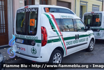 Fiat Doblò XL IV serie
Pubblica Assistenza Croce Verde Viareggio (LU) 
Allestimento Orion 
Codice Automezzo: Verde 63
Parole chiave: Fiat Doblò_XL_IVserie