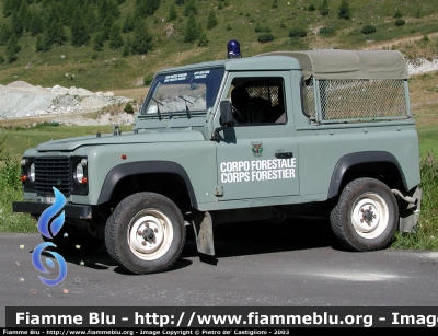 Land Rover Defender 90 pick up
Corpo Forestale - Corps Forestier
Valle d’Aosta
Stazione di Antey-Saint-André
CF 077 AO

Parole chiave: Land_Rover_Defender_90_ pick_up CF077AO Valle_Aosta Valle_d_Aosta Corpo_Forestale Corps_Forestier Antey_Saint_Andre