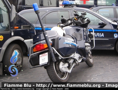 Bmw R 850 RT I Serie
Polizia Penitenziaria
Motocicletta Utilizzata dal Nucleo Radiomobile per i Servizi di Scorta d'Onore
POLIZIA PENITENZIARIA 117
Parole chiave: Bmw r850rt_Iserie PoliziaPenitenziaria117