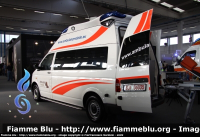 Volkswagen Transporter T5
Ambulanza dimostrativa Thasa
Allestimento Ambulanz Mobile
"Hornis Blue"
Parole chiave: Volkswagen Transporter_T5 Ambulanza REAS_2009