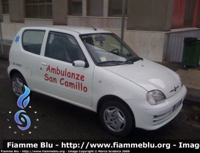 Fiat Seicento II Serie
Ambulanze San Camillo Onlus - Messina
Autovettura di Servizio
Parole chiave: Fiat_600_Ambulanze_San_Camillo