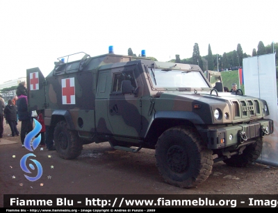 Iveco VTLM Lince
Esercito Italiano
Sanità Militare
Prototipo Ancora Senza Targa

Parole chiave: Iveco VTLM-Lince_Ambulanza