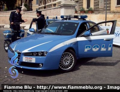 Alfa Romeo 159 
Polizia di Stato 
Squadra Volante
POLIZIA F5381
Parole chiave: Alfa_Romeo 159 PoliziaF5381 Festa_della_Polizia_2008