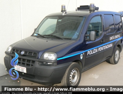 Fiat Doblo' I Serie
Polizia Penitenziaria
Automezzo Utilizzato per il Trasporto delle Unità Cinofile
POLIZIA PENITENZIARIA 455 AD
Parole chiave: Fiat Doblo'_Iserie PoliziaPenitenziaria455AD