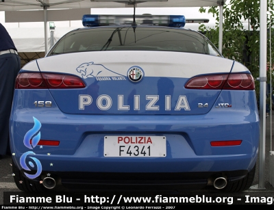 Alfa Romeo 159
Polizia di Stato 
Squadra Volante
POLIZIA F4341

Parole chiave: Alfa-Romeo 159 PoliziaF4341 Polizia Squadra_Volante